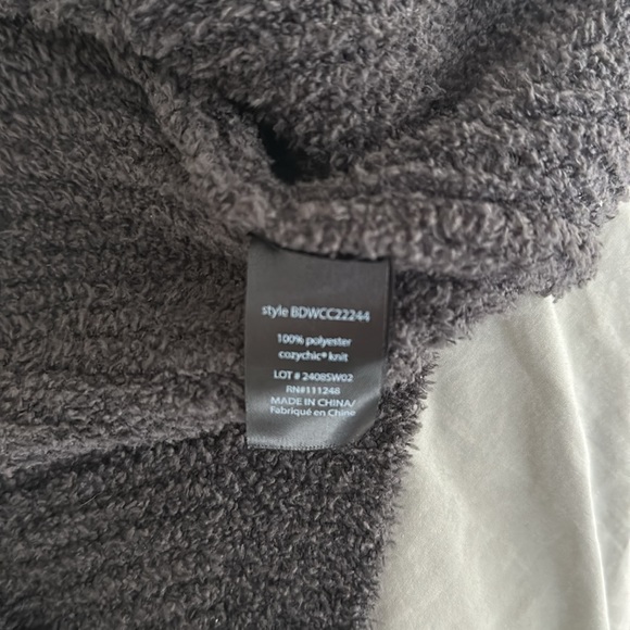 NWT Barefoot Dreams cozy chic chevron rib cardigan - Picture 3 of 4